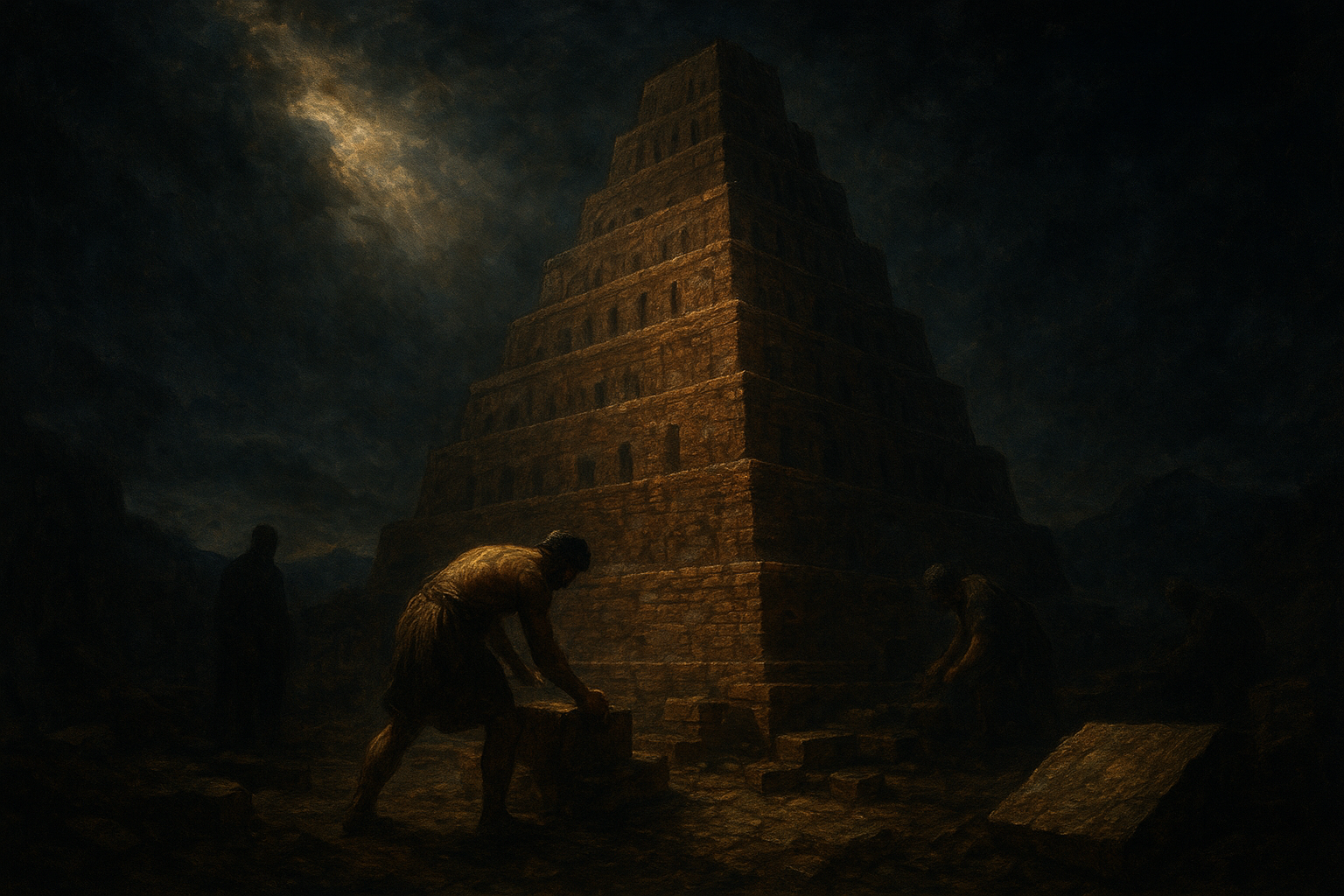 The Tower of Babel was made of brick.