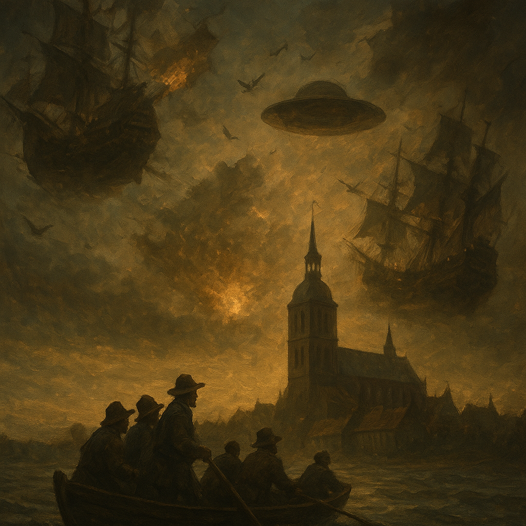 What Was the Sky Battle Over Stralsund in 1665?
